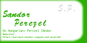 sandor perczel business card